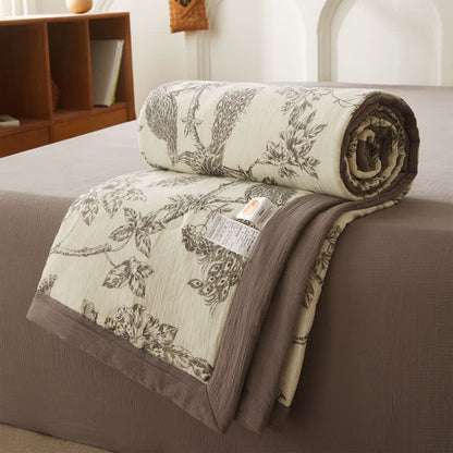 Couette légère en gaze de coton pur de style campagnard