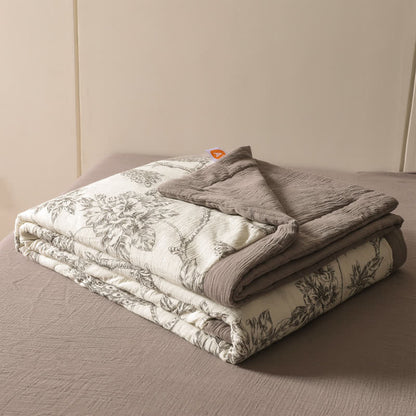 Couette légère en gaze de coton pur de style campagnard