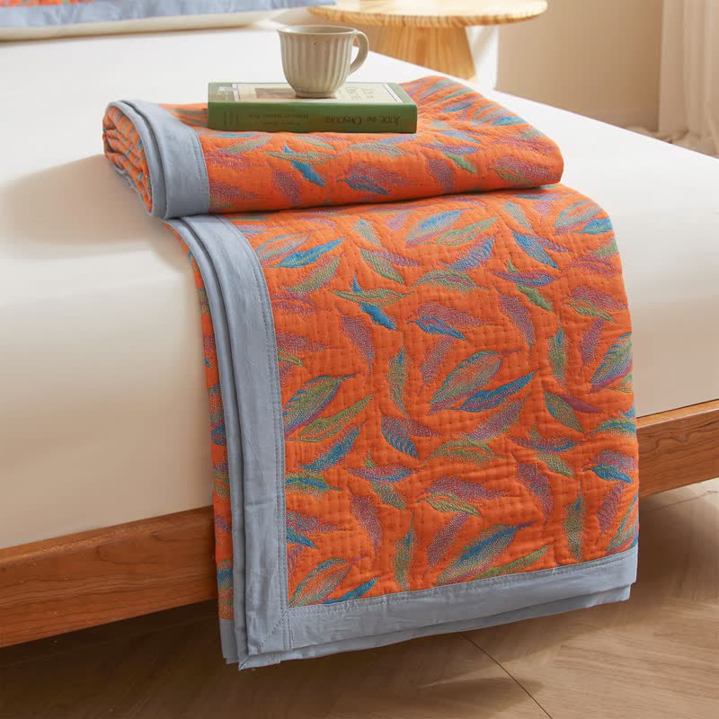 Couette légère en gaze de coton avec plumes légères