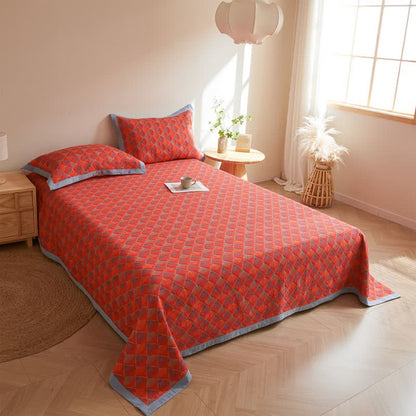 Élégante couette en gaze de coton avec queue de paon