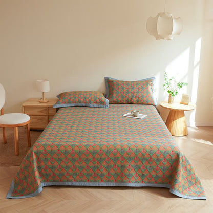 Élégante couette en gaze de coton avec queue de paon