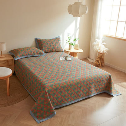 Élégante couette en gaze de coton avec queue de paon