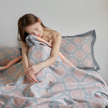 Couverture luxueuse en gaze de coton à double couche