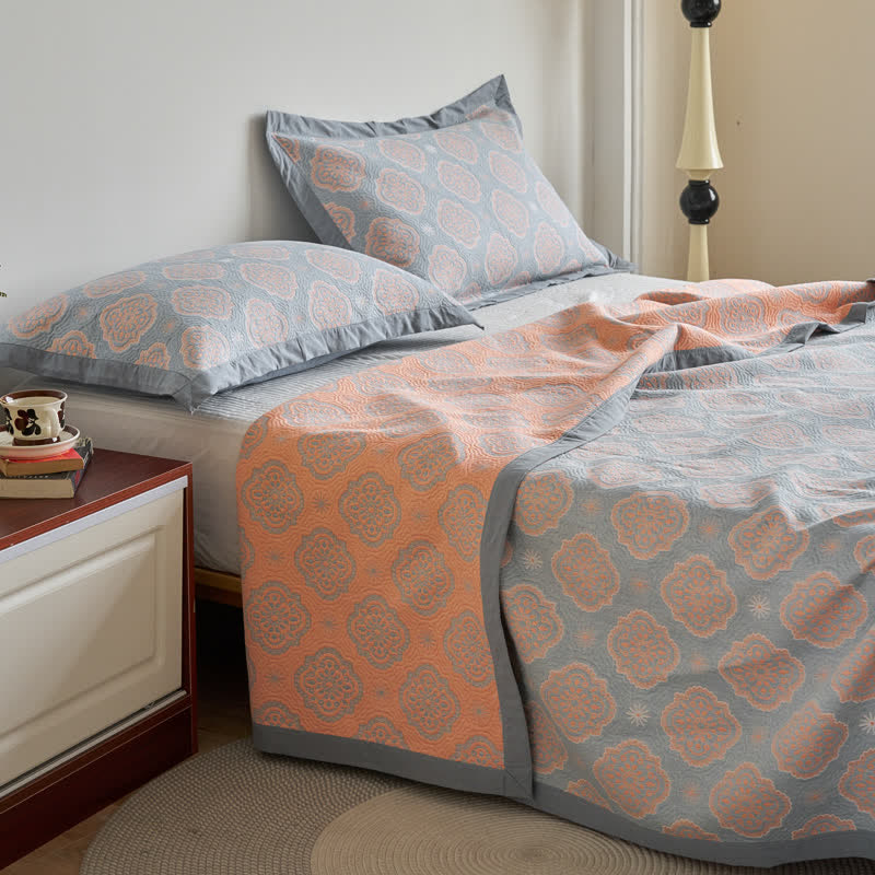 Couverture luxueuse en gaze de coton à double couche