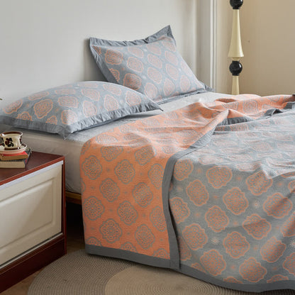 Couverture luxueuse en gaze de coton à double couche