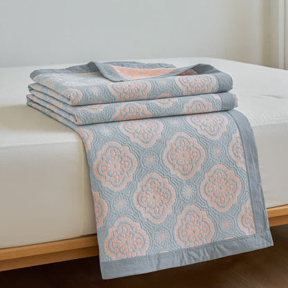 Couverture luxueuse en gaze de coton à double couche