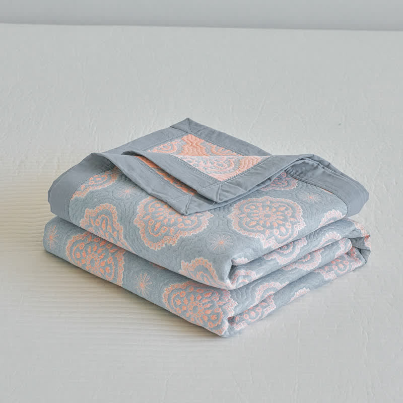 Couverture luxueuse en gaze de coton à double couche