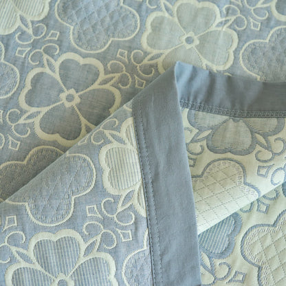 Couette d'été en gaze de coton avec trèfle à quatre feuilles