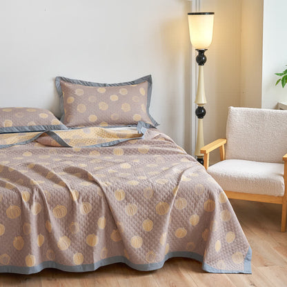 Élégante couette d'été en gaze de coton en forme de citrouille