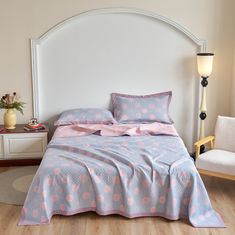 Élégante couette d'été en gaze de coton en forme de citrouille