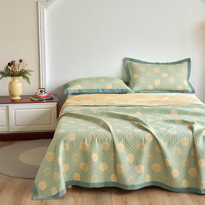 Élégante couette d'été en gaze de coton en forme de citrouille