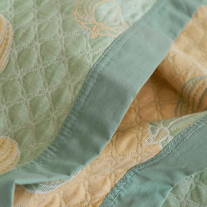 Élégante couette d'été en gaze de coton en forme de citrouille
