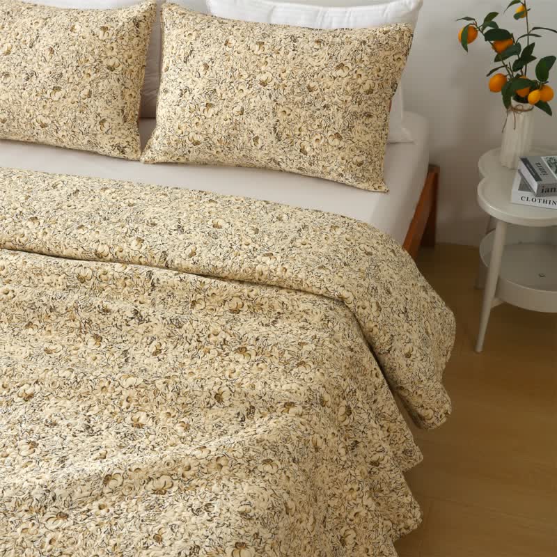 Linge de lit matelassé luxueux pour l'été en pur coton