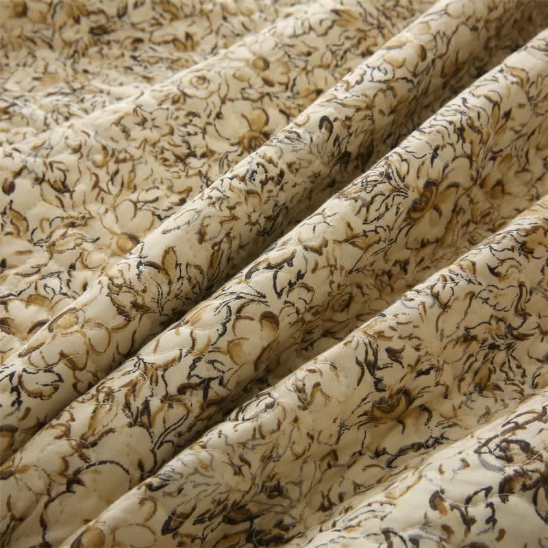 Linge de lit matelassé luxueux pour l'été en pur coton