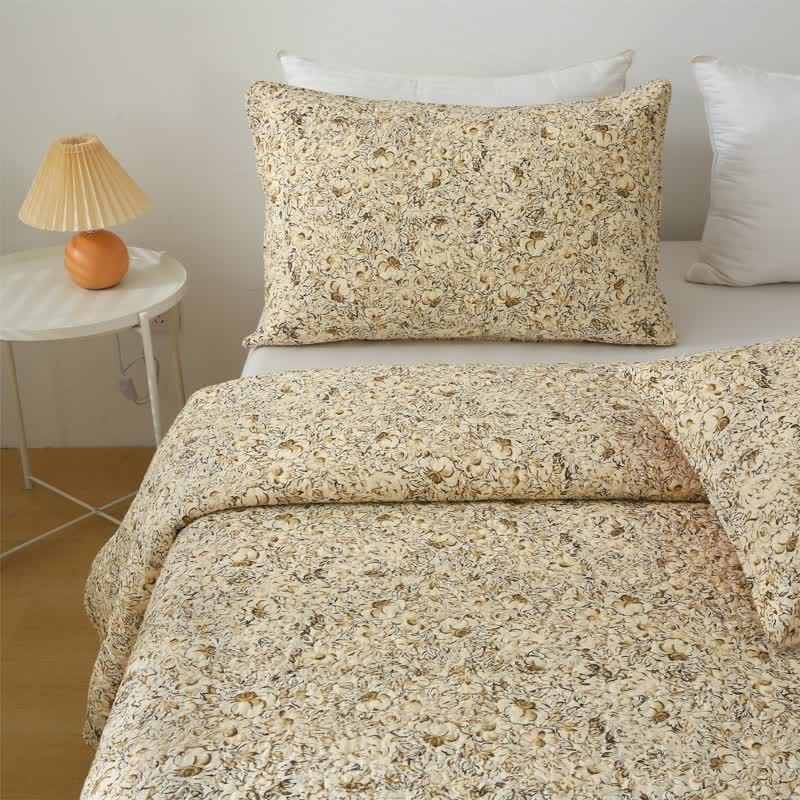 Linge de lit matelassé luxueux pour l'été en pur coton