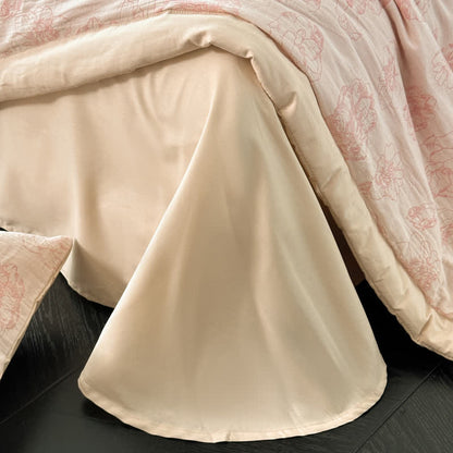 Literie d'été luxueuse en gaze de coton à motifs floraux