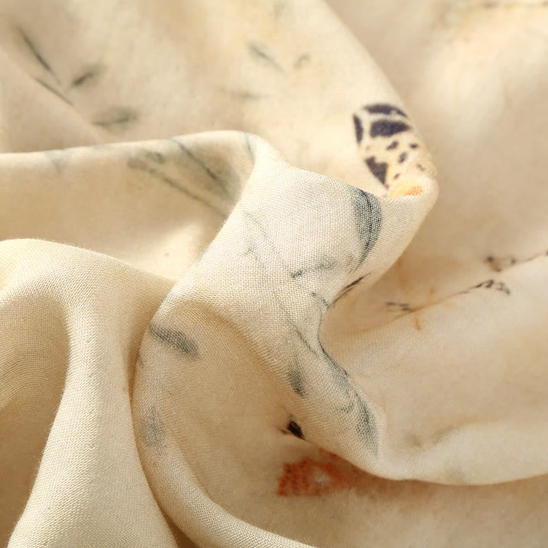 Chemise de nuit d'été douce et rurale en fibre de bambou