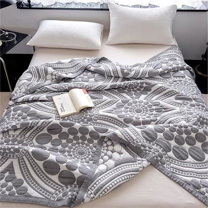 Couette réversible et légère en pur coton