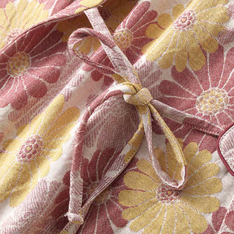 Ensemble de vêtements d'intérieur en jacquard teint en fil en pur coton - image 3