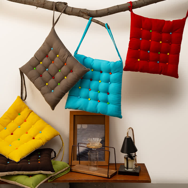 Coussin de sol carré, doux et décoratif