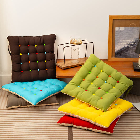 Coussin de sol carré, doux et décoratif