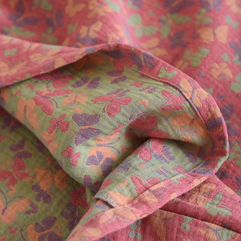 Ensemble pyjama papillon en gaze de coton jacquard