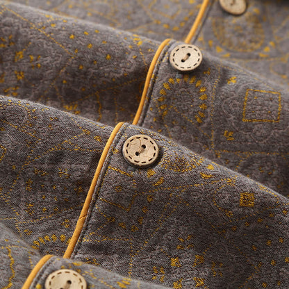 Ensemble pyjama neutre double épaisseur en gaze de coton