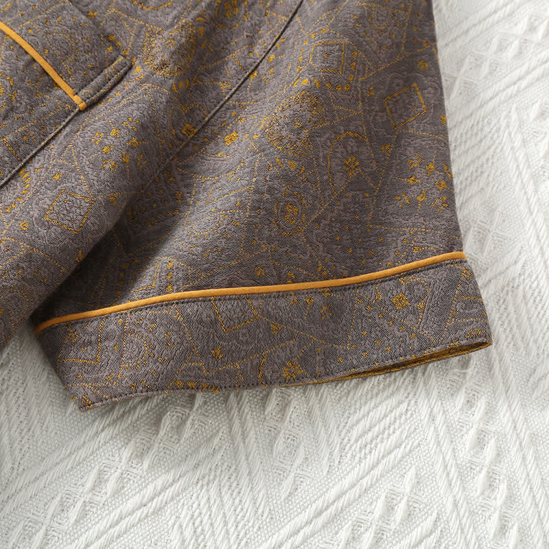 Ensemble pyjama neutre double épaisseur en gaze de coton