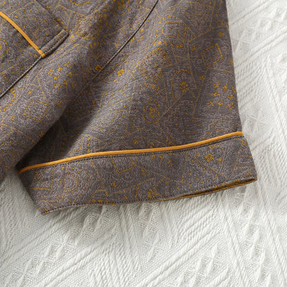 Ensemble pyjama neutre double épaisseur en gaze de coton