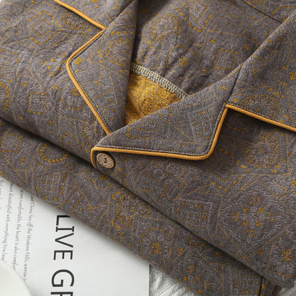 Ensemble pyjama neutre double épaisseur en gaze de coton