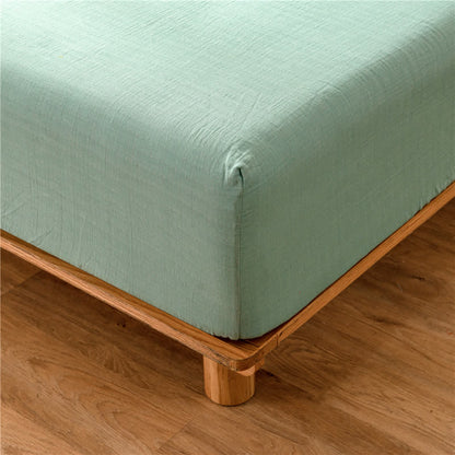 Drap-housse en gaze de coton uni