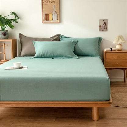 Drap-housse en gaze de coton uni