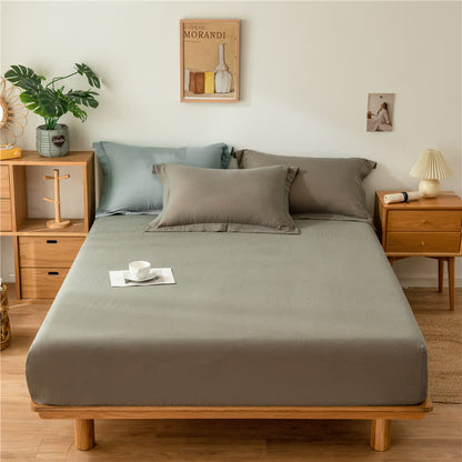 Drap-housse en gaze de coton uni