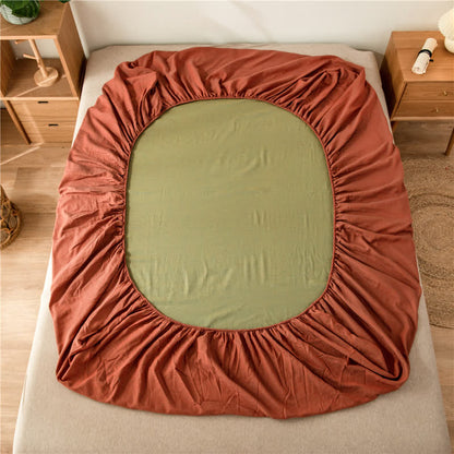 Drap-housse en gaze de coton uni