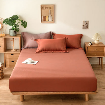 Drap-housse en gaze de coton uni