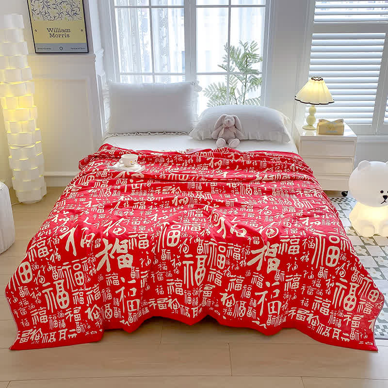 Couette de mariage festive en gaze de coton
