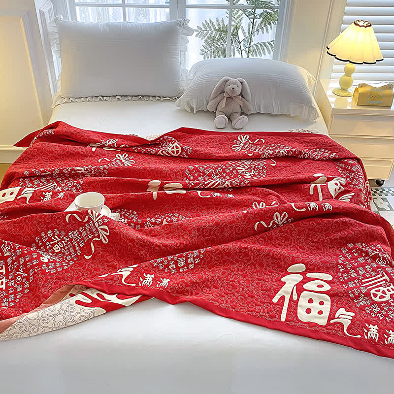 Couette orientale en gaze de coton