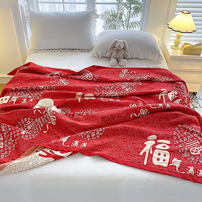 Couette orientale en gaze de coton