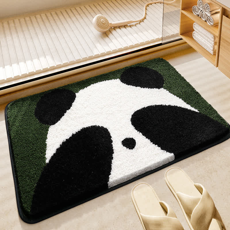 Joli tapis de bain absorbant avec motif panda
