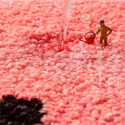 Tapis de salle de bain doux et antidérapant avec des fruits d'été