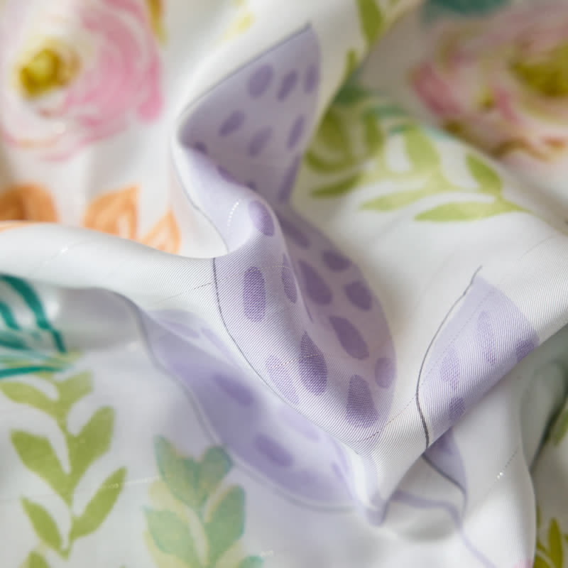 Linge de lit d'été en fibre lyocell de style maison de campagne
