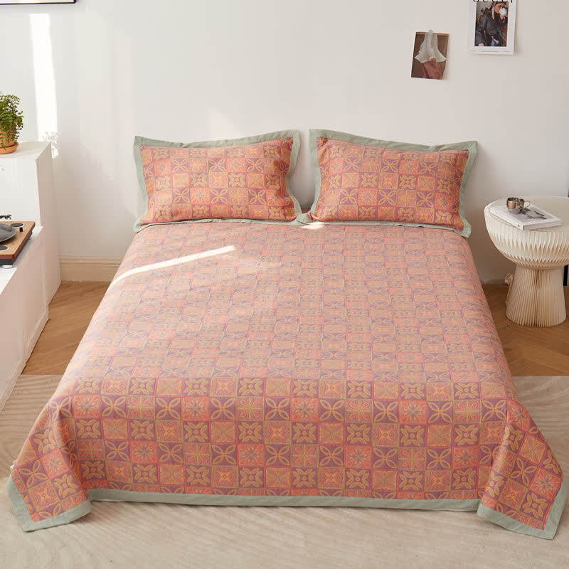Couette luxueuse et légère de style rétro en pur coton