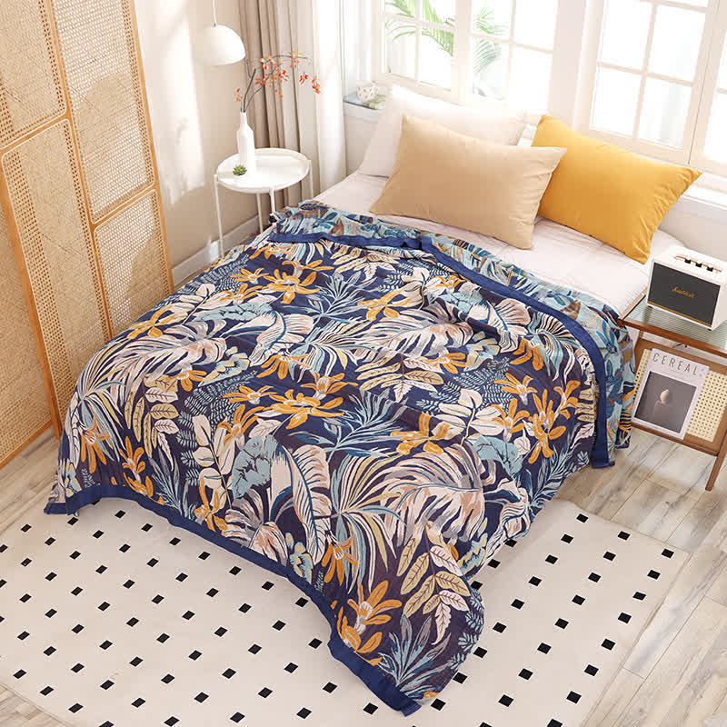 Couette d'été de style tropical en fibre lyocell