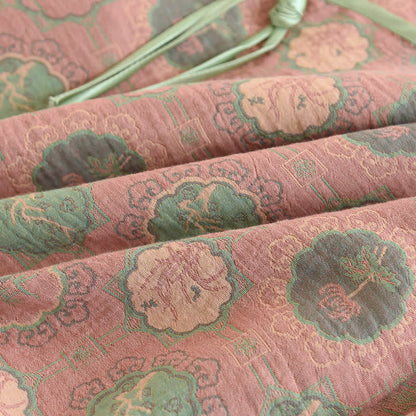Ensemble pyjama avec boutons grenouille et gaze de coton