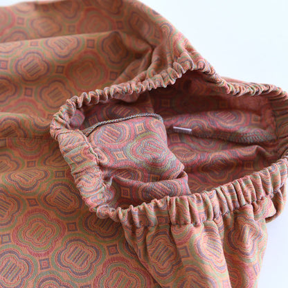 Ensemble de pyjama en coton respirant avec bouton grenouille rétro