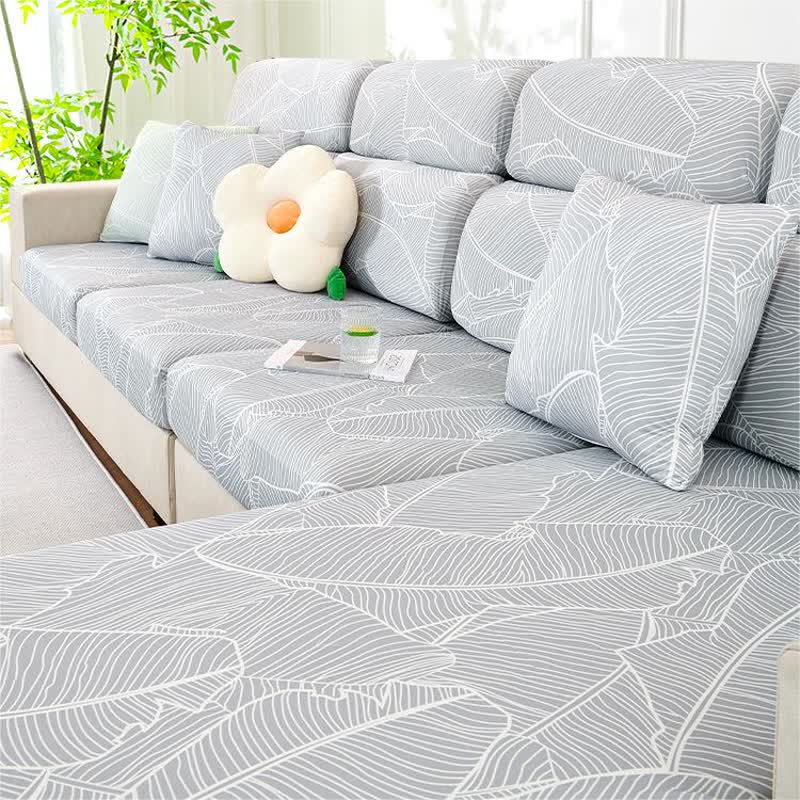 Housse de canapé pour animaux de compagnie à motif de feuilles