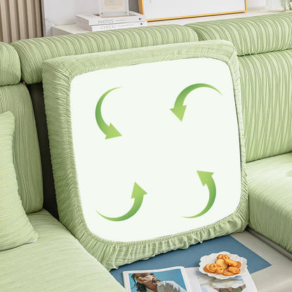 Housse de canapé antidérapante de couleur unie pour l'été