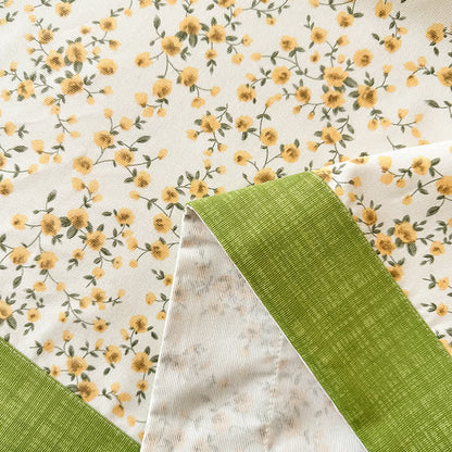 Couette élégante et respirante en pur coton à motif floral