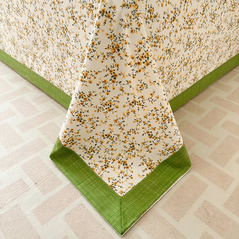 Couette élégante et respirante en pur coton à motif floral