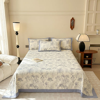 Couvre-lit luxueux de style pastoral en pur coton